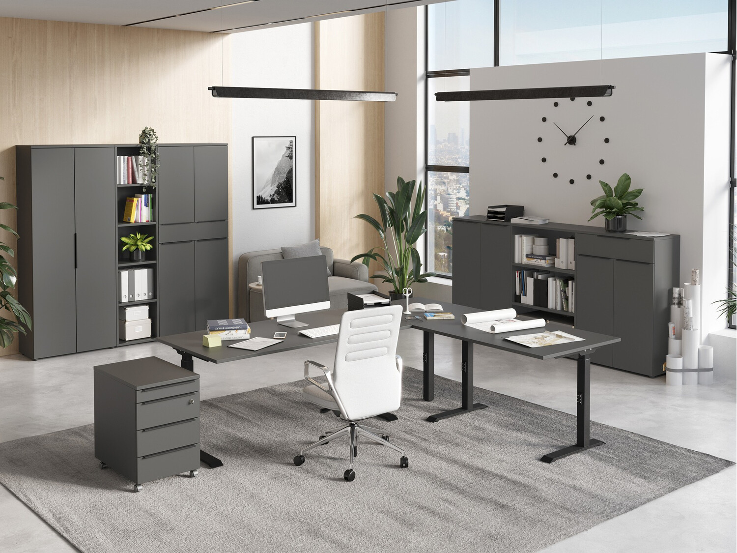 Görgős konténer Feltoru 106 (Grafit)