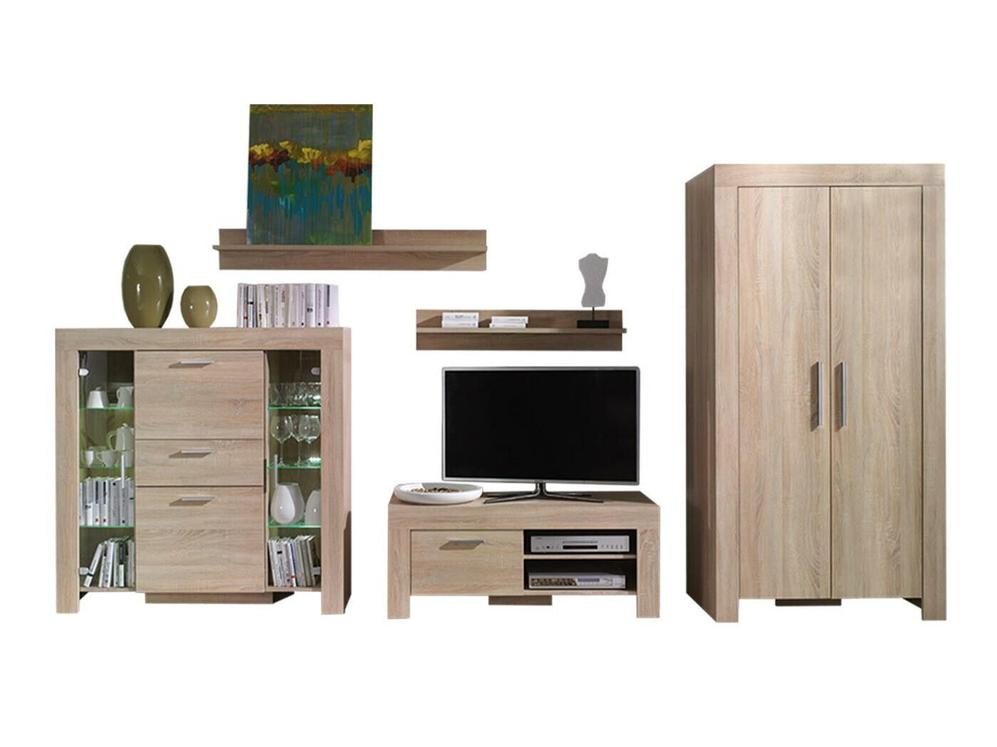 Nappali szett Melfeli 127 (Sonoma tölgy)