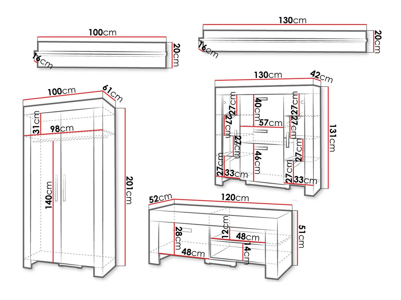 Nappali szett Melfeli 127 (Sonoma tölgy)