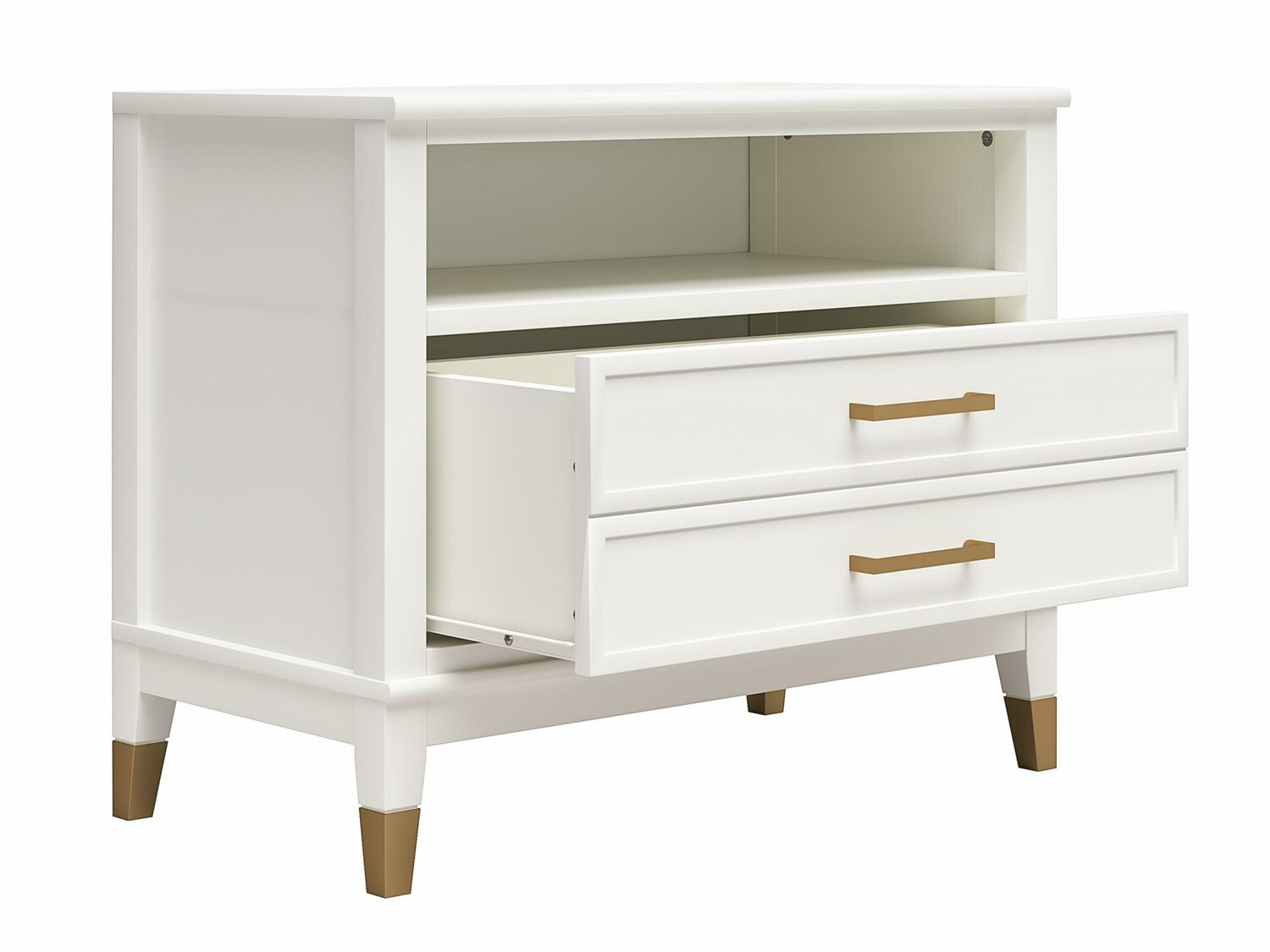 Éjjeliszekrény CosmoLiving by Cosmopolitan Belromu 107 (Fehér)