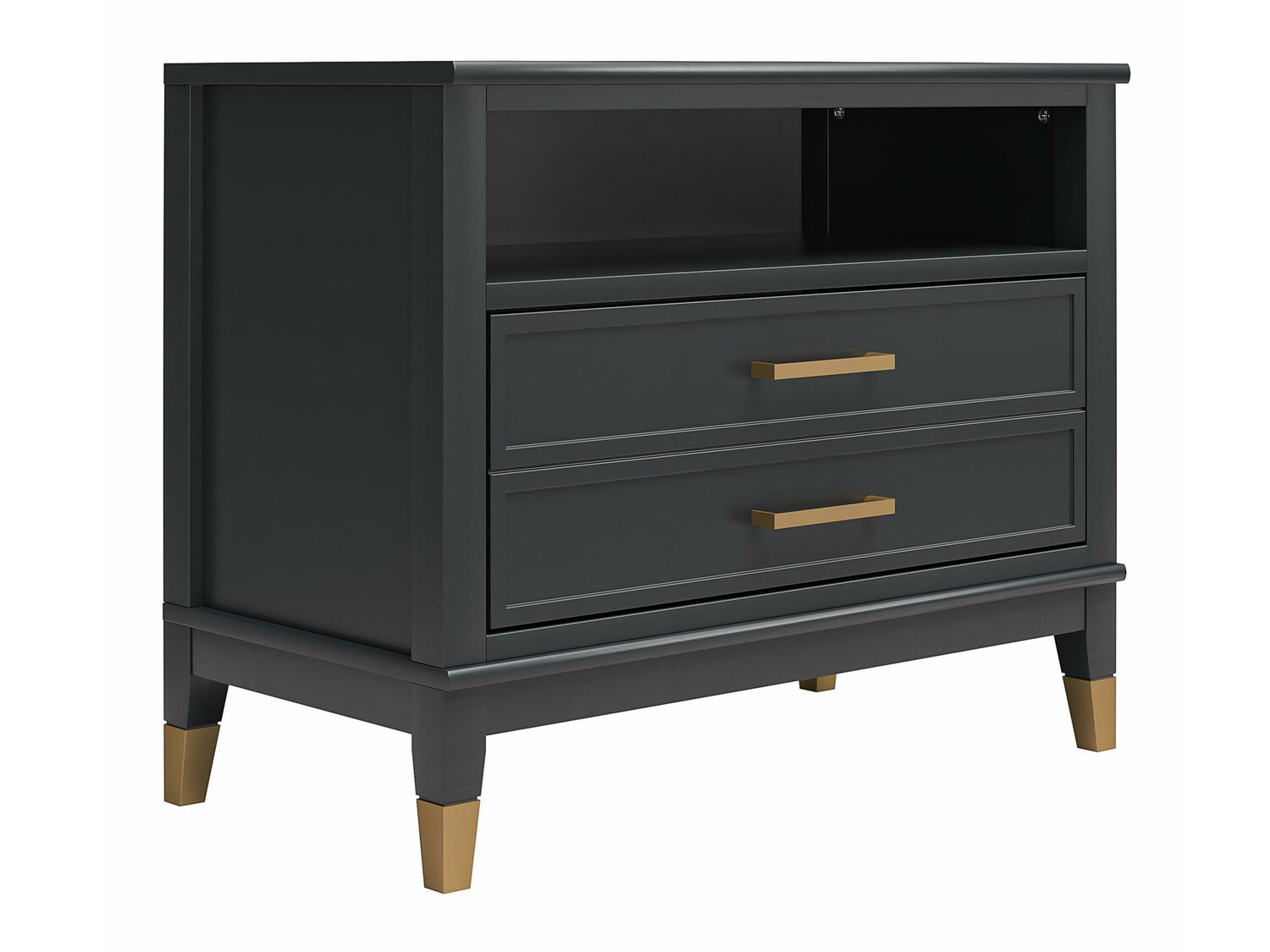 Éjjeliszekrény CosmoLiving by Cosmopolitan Belromu 107 (Fekete)