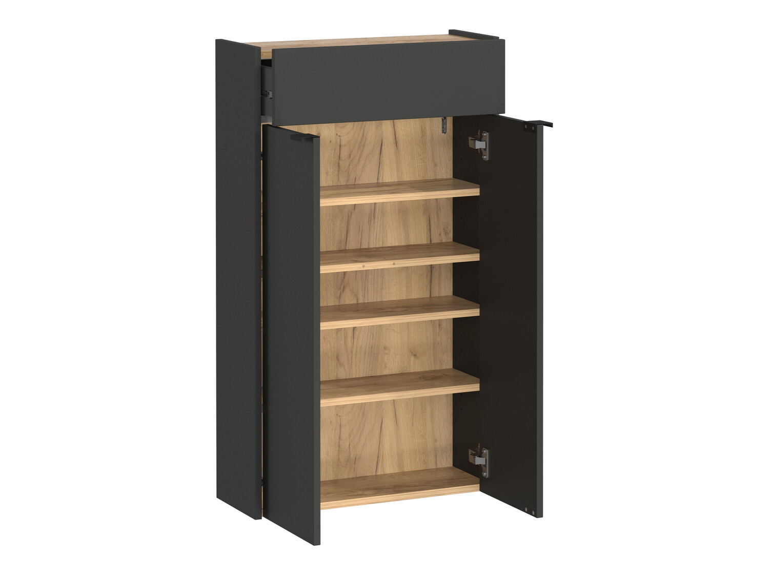 Előszoba garnitúra Cirsale 104 (Grafit + Navarra tölgy)