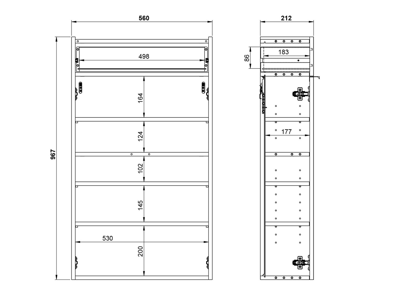 Előszoba garnitúra Cirsale 104 (Grafit + Navarra tölgy)