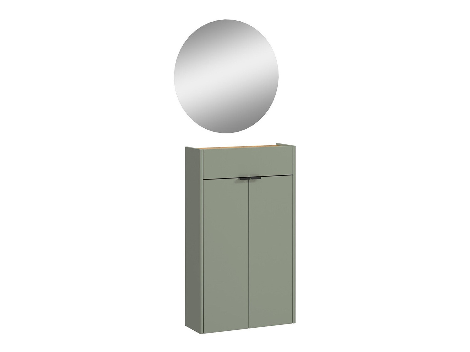 Előszoba garnitúra Cirsale 104 (Poros zöld + Navarra tölgy)