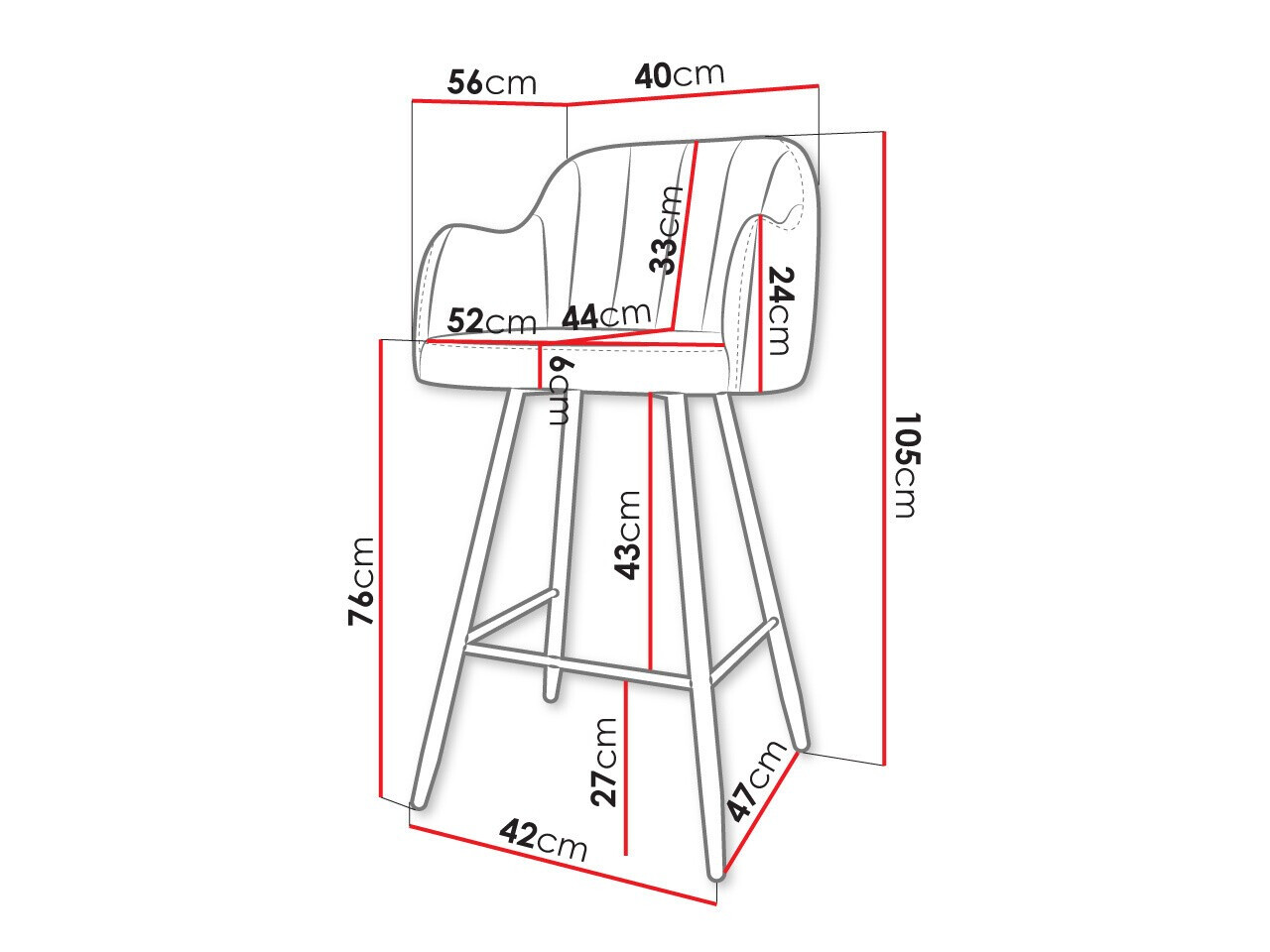 Bárszék Comfivo Anser I (Magic Velvet 2219)