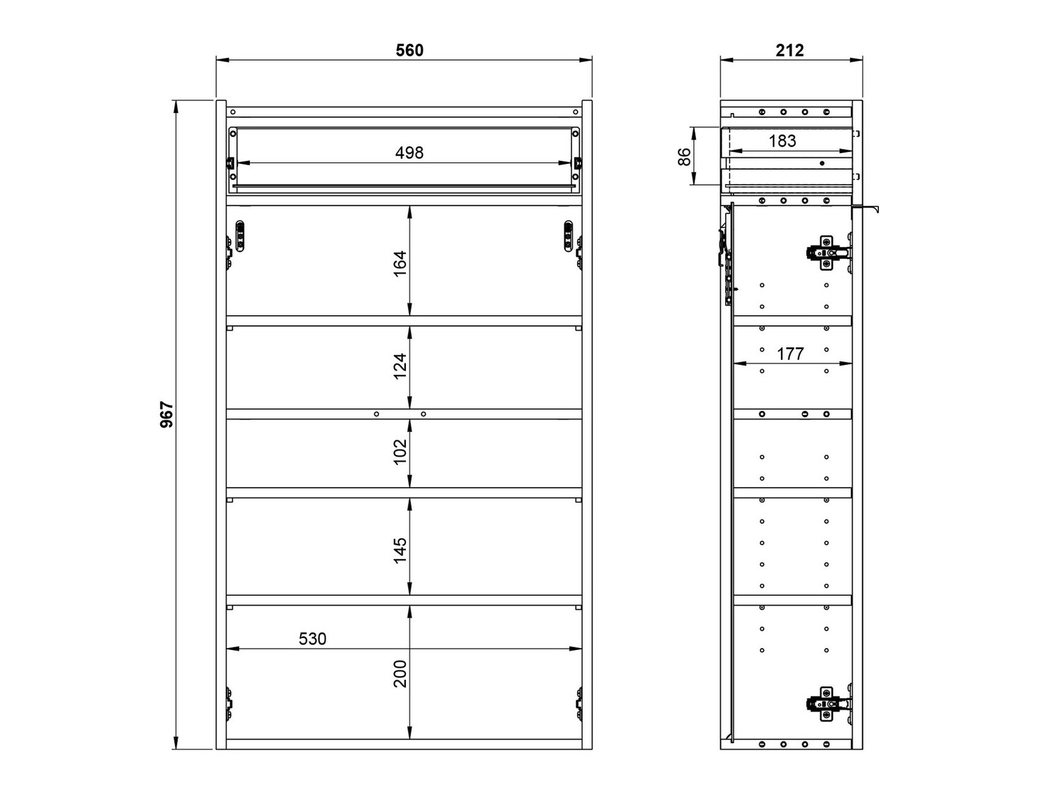 Előszoba garnitúra Cirsale 104 (Grafit + Navarra tölgy)