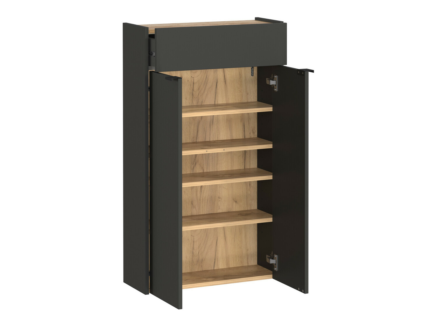 Előszoba garnitúra Cirsale 104 (Grafit + Navarra tölgy)