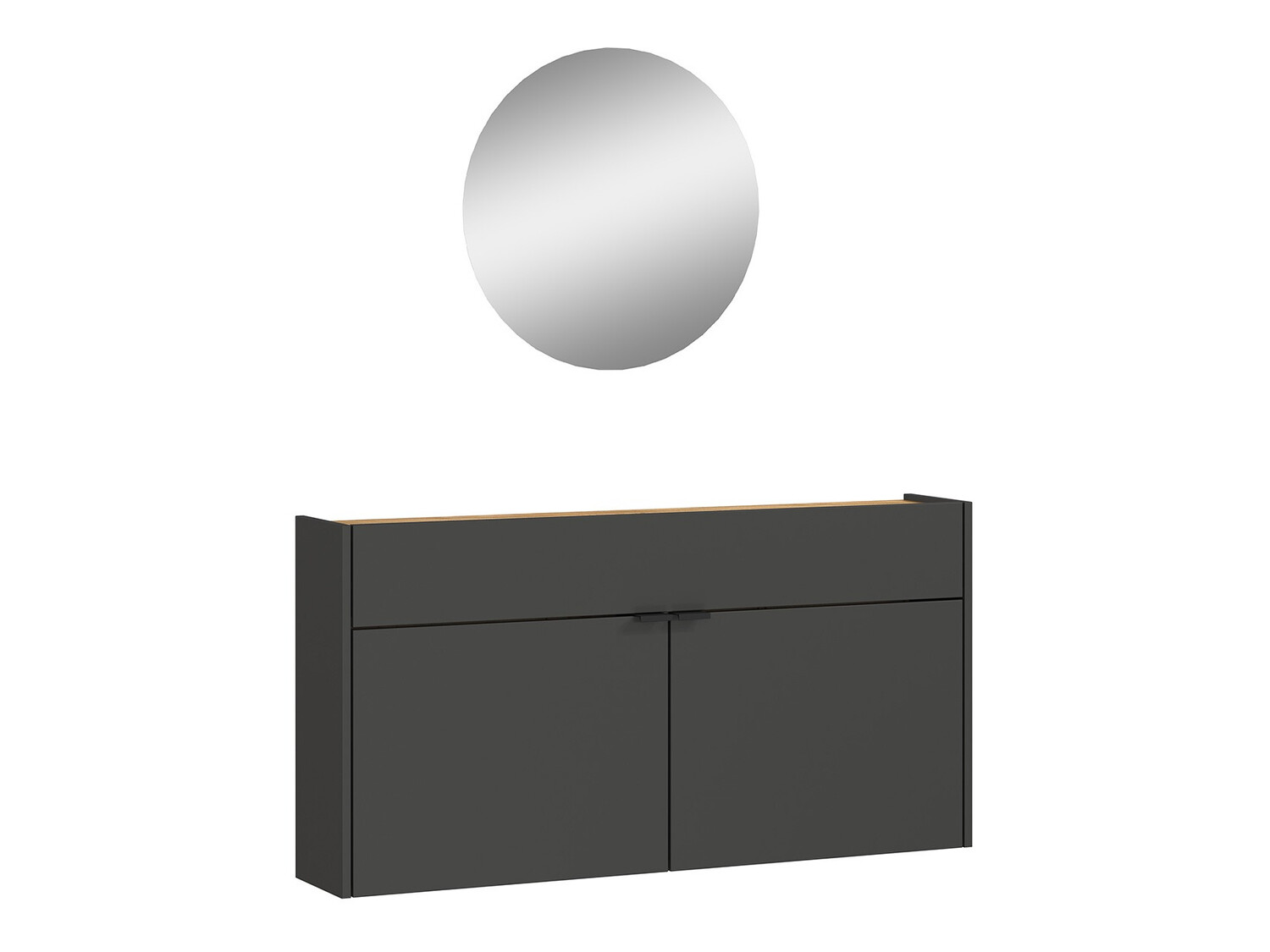 Előszoba garnitúra Cirsale 106 (Grafit + Navarra tölgy)