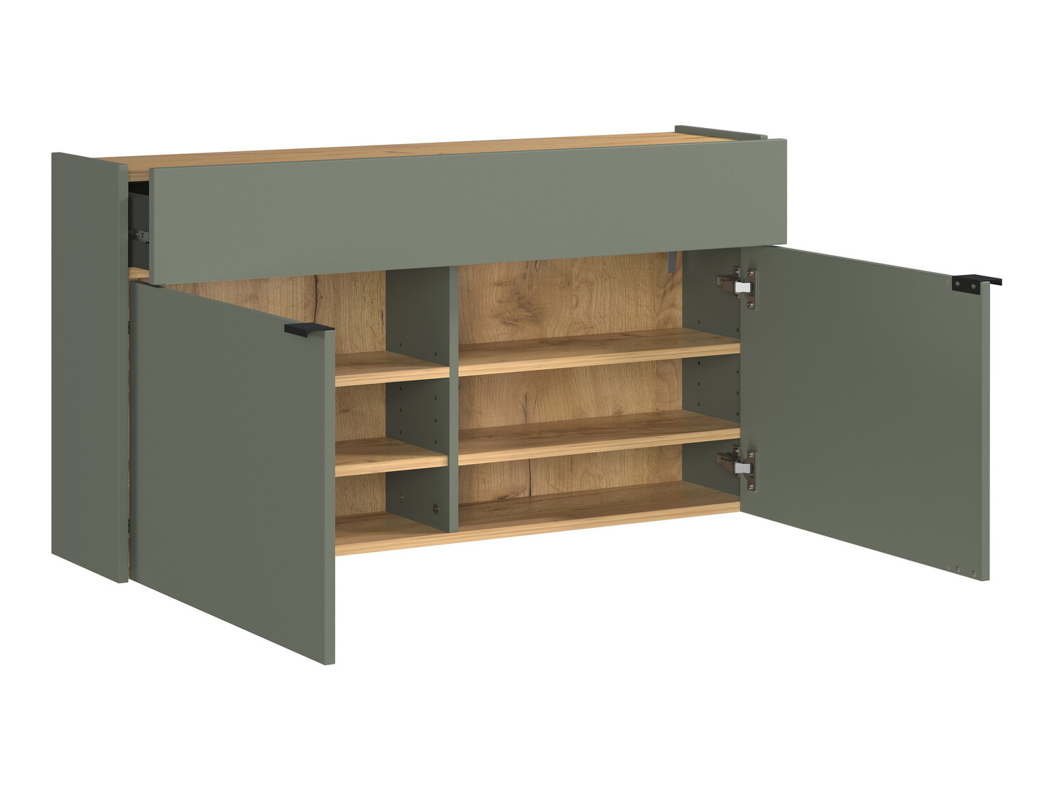 Előszoba garnitúra Cirsale 106 (Poros zöld + Navarra tölgy)