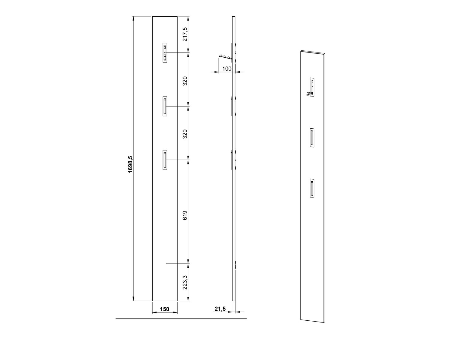 Előszoba garnitúra Cirsale 109 (Poros zöld + Navarra tölgy)
