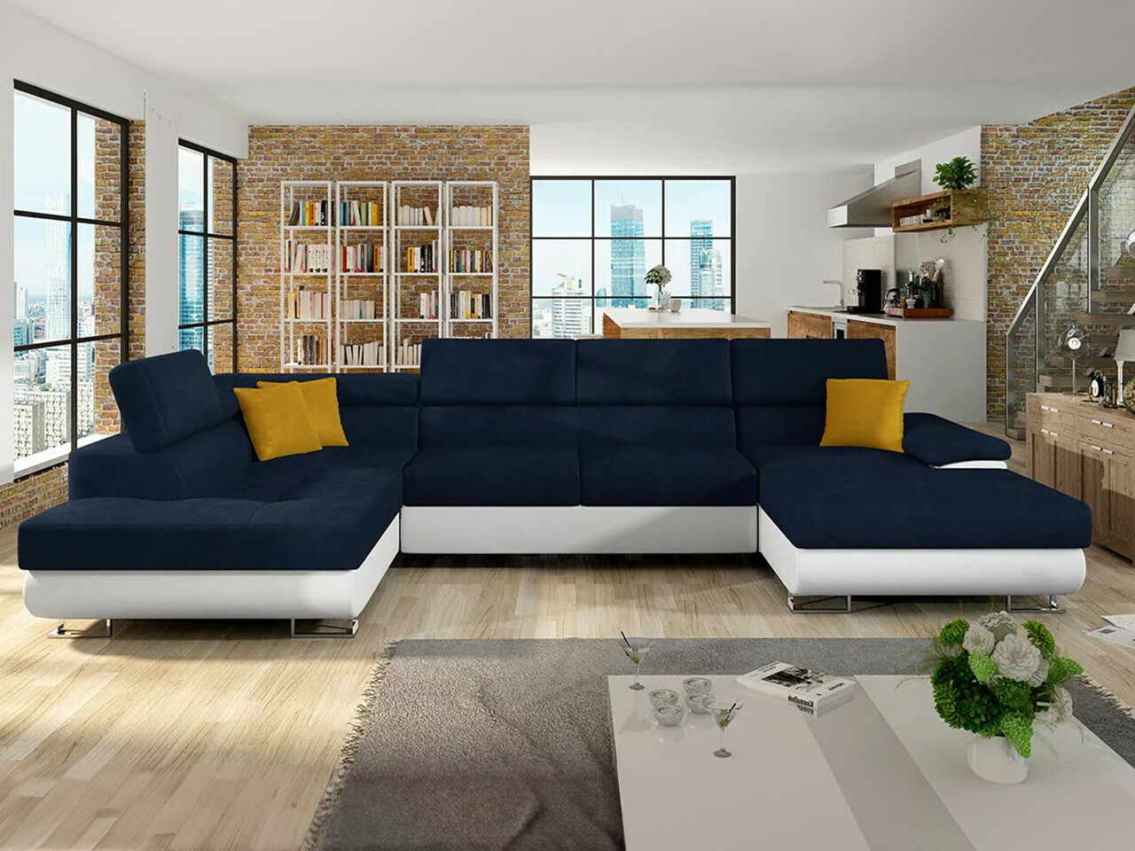 Sarokkanapé Comfivo Ruta IV (Soft 017 + Uttario Velvet 2967 + Uttario Velvet 2959)