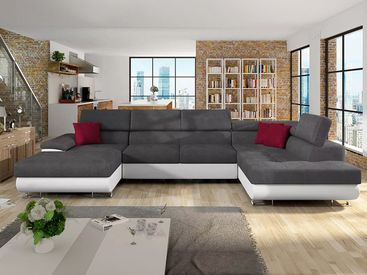 Sarokkanapé Comfivo Ruta IV (Soft 017 + Uttario Velvet 2971 + Kronos 02)