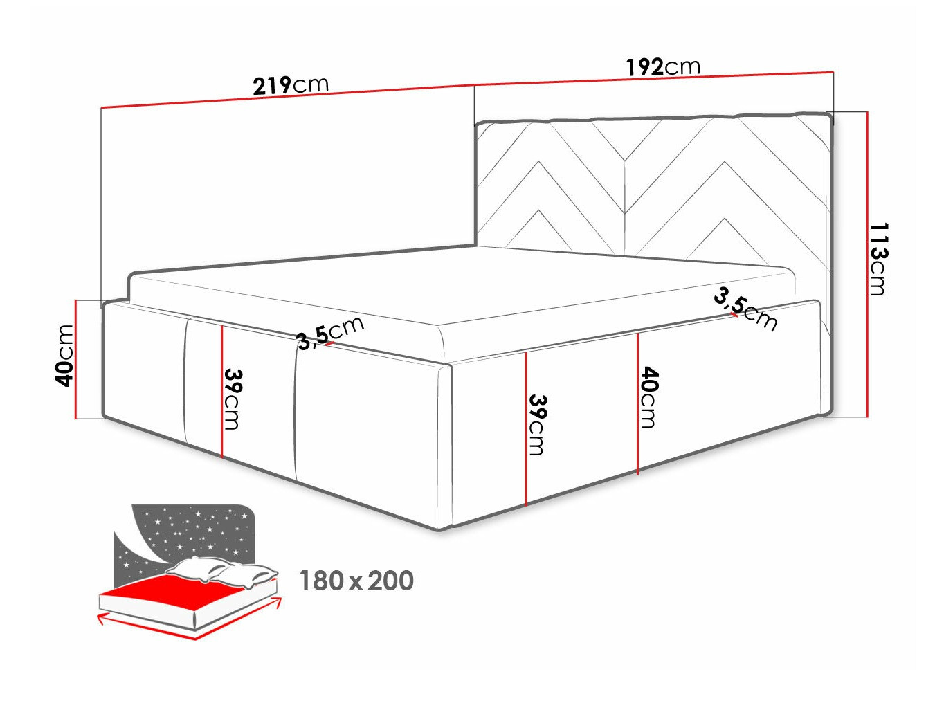 Ágy ComfiDream 175 (Fresh 11)