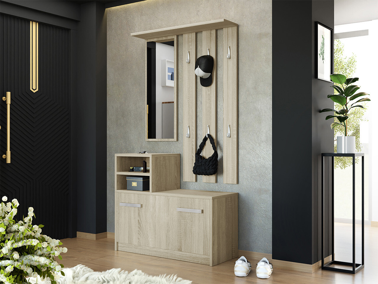 Előszoba garnitúra Candum (Sonoma tölgy)