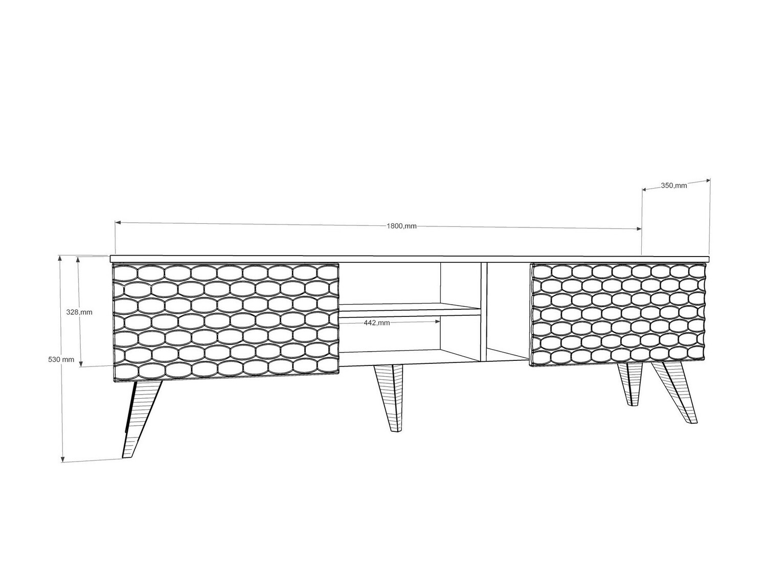 TV-állvány Kailua 1448