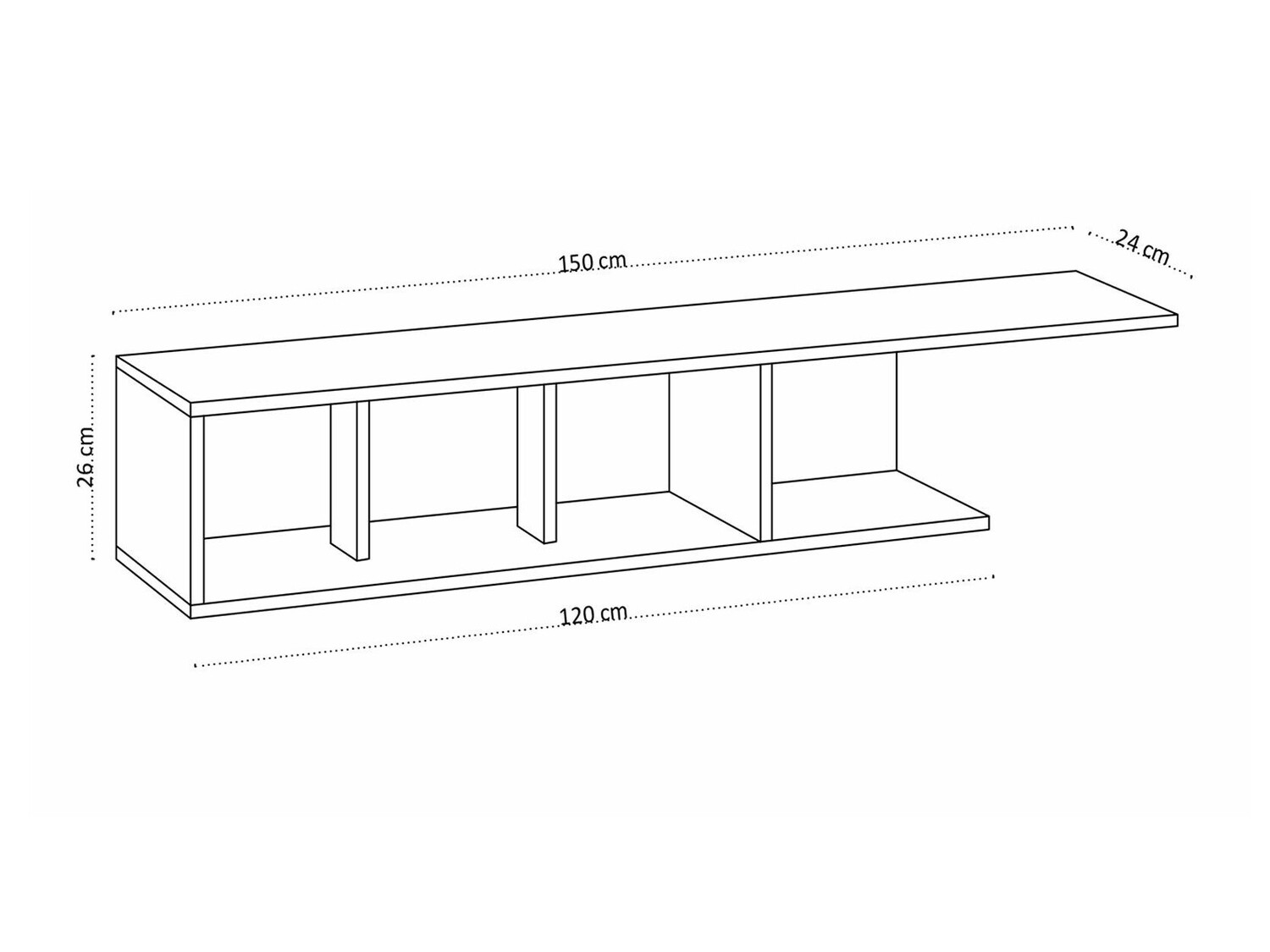 TV-állvány Kailua 1460