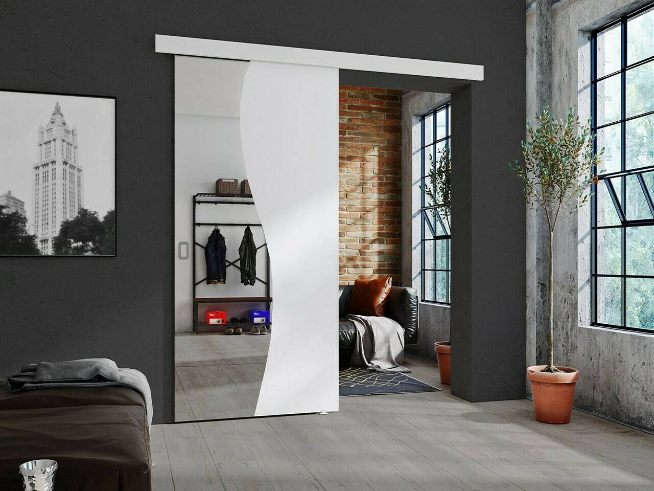 Tolóajtók Dover 213 (Fehér)