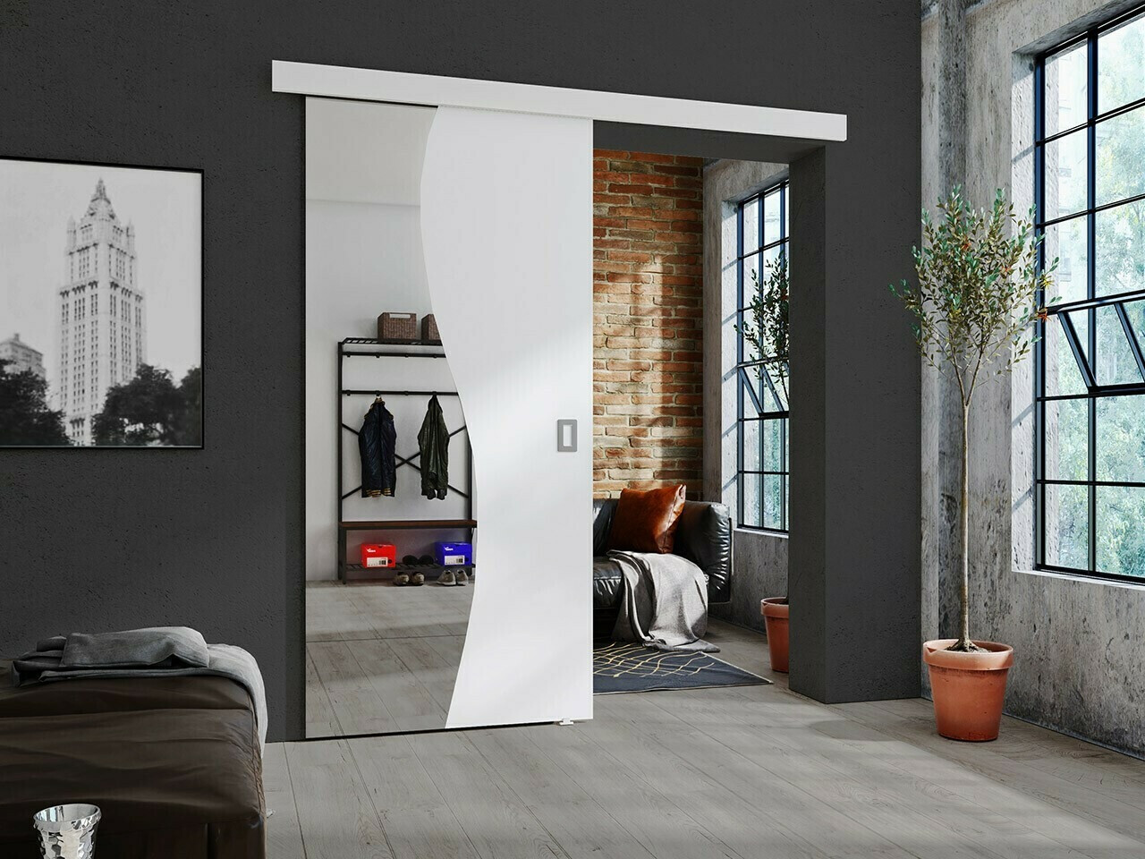 Tolóajtók Dover 213 (Fehér)