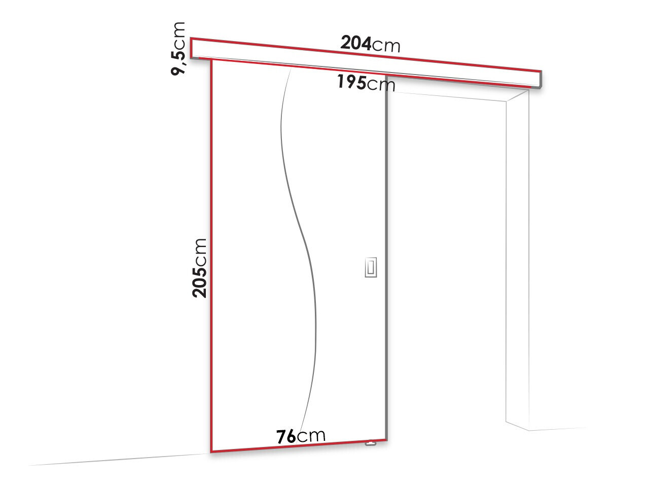 Tolóajtók Dover 213 (Fehér)