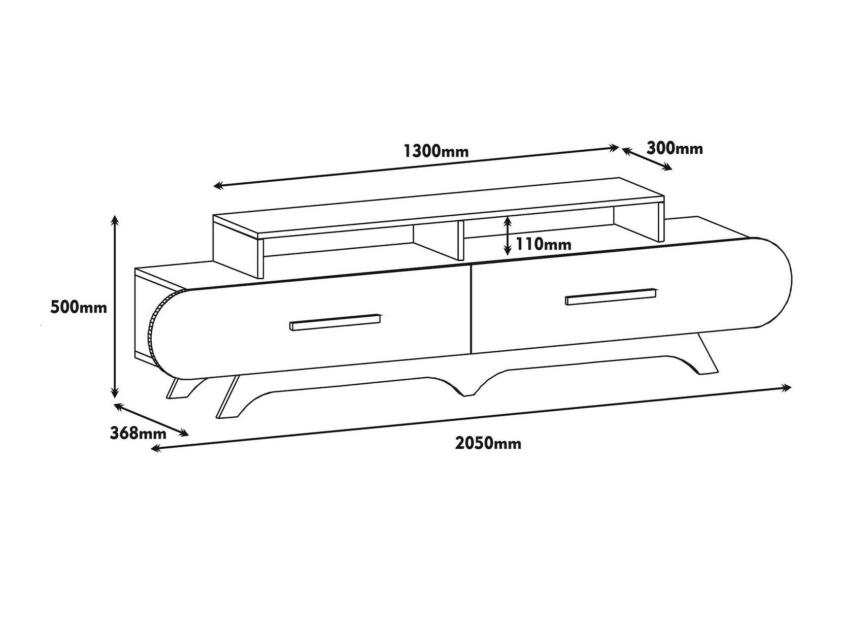 TV-állvány Kailua 1485