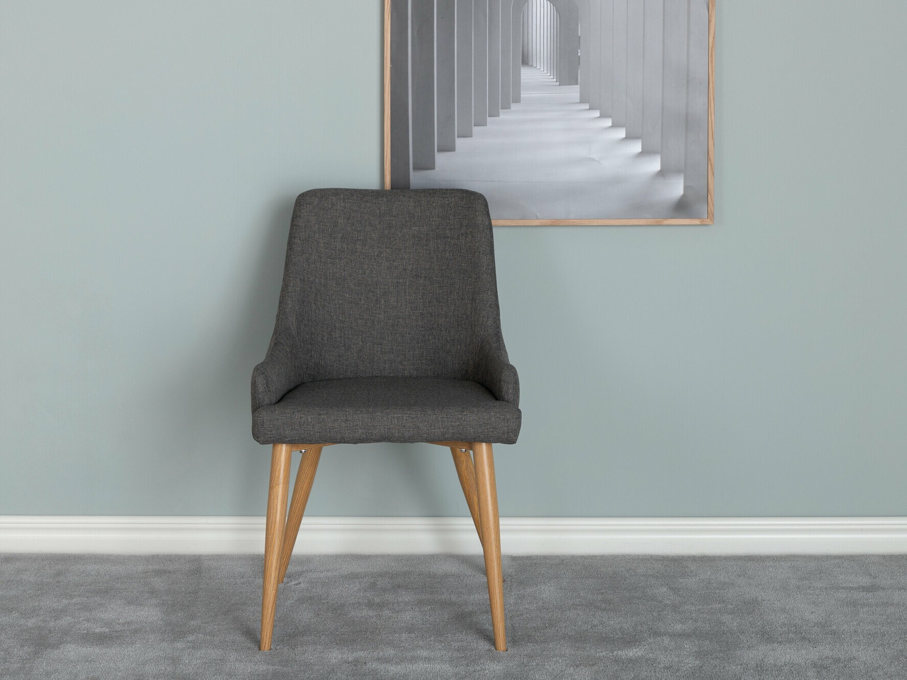 Szék Dallas 222 (Sötétszürke + Barna)