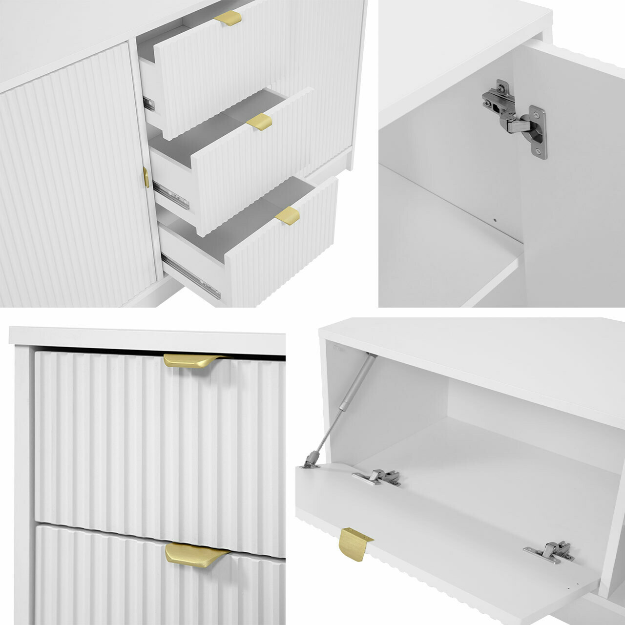 TV-állvány Comfivo Larmire 103 (Fehér)