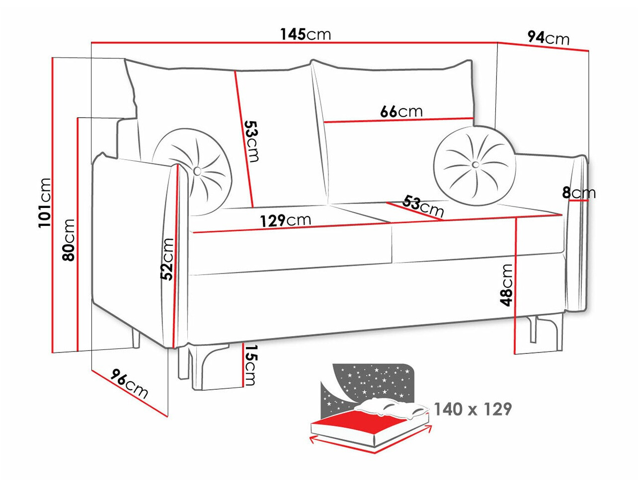 Kanapéágy Clovis 110 (Manila 02)
