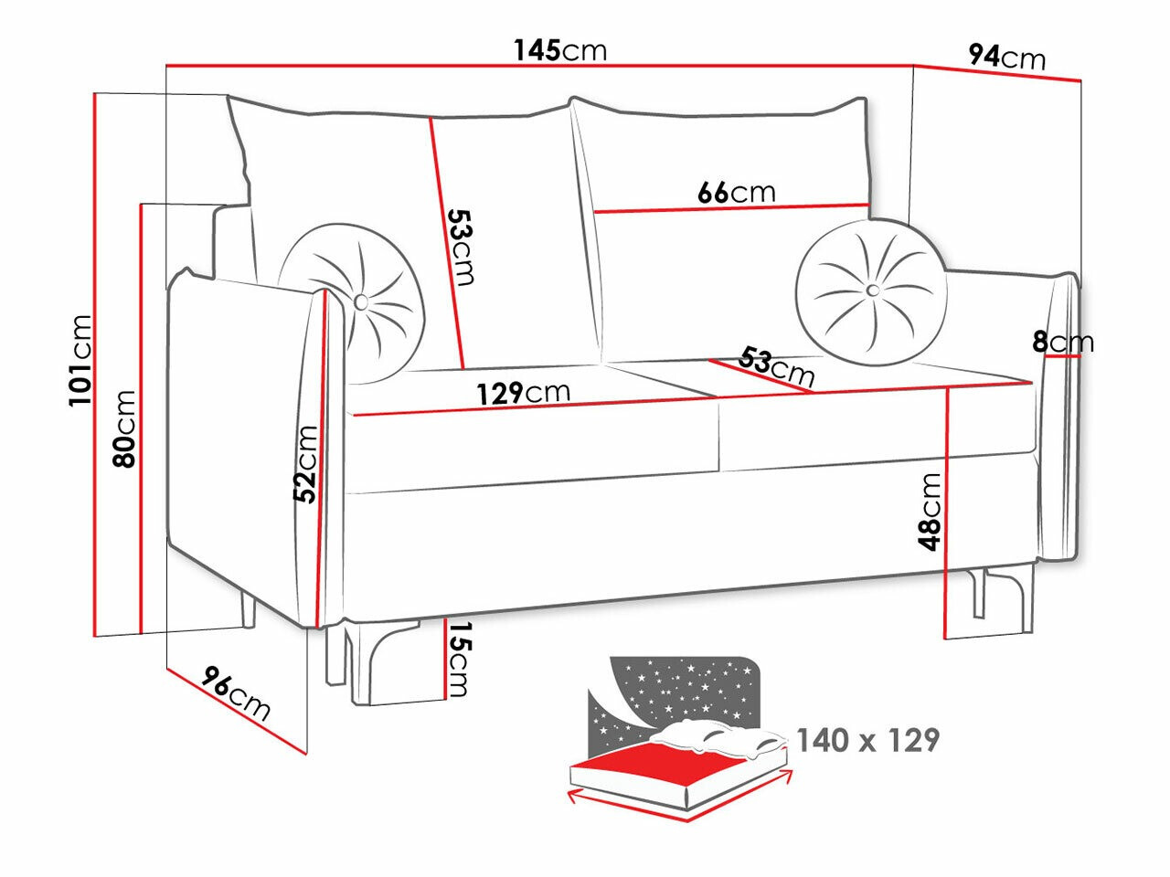 Kanapéágy Clovis 110 (Manila 16)