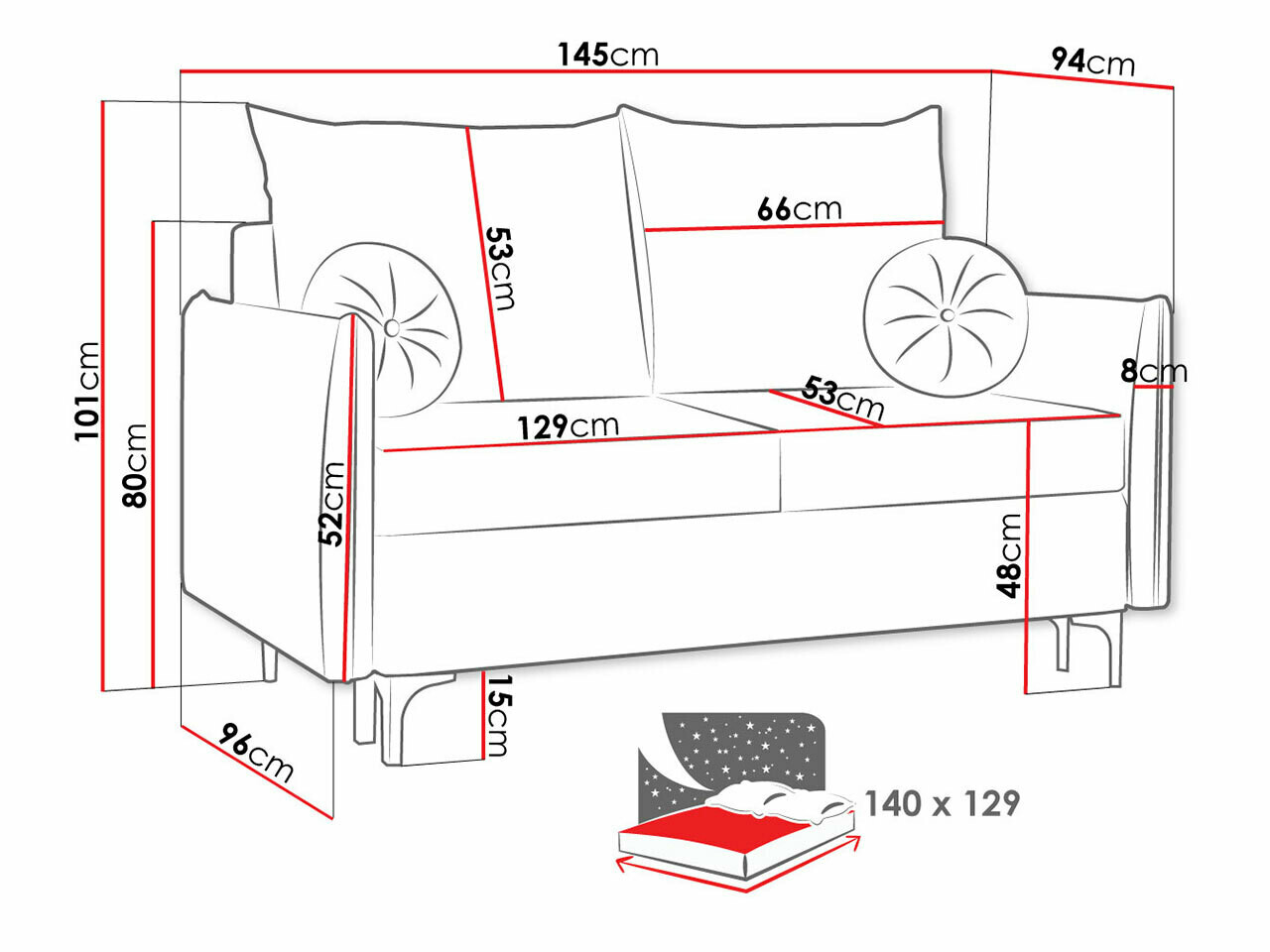Kanapéágy Clovis 110 (Manila 25)
