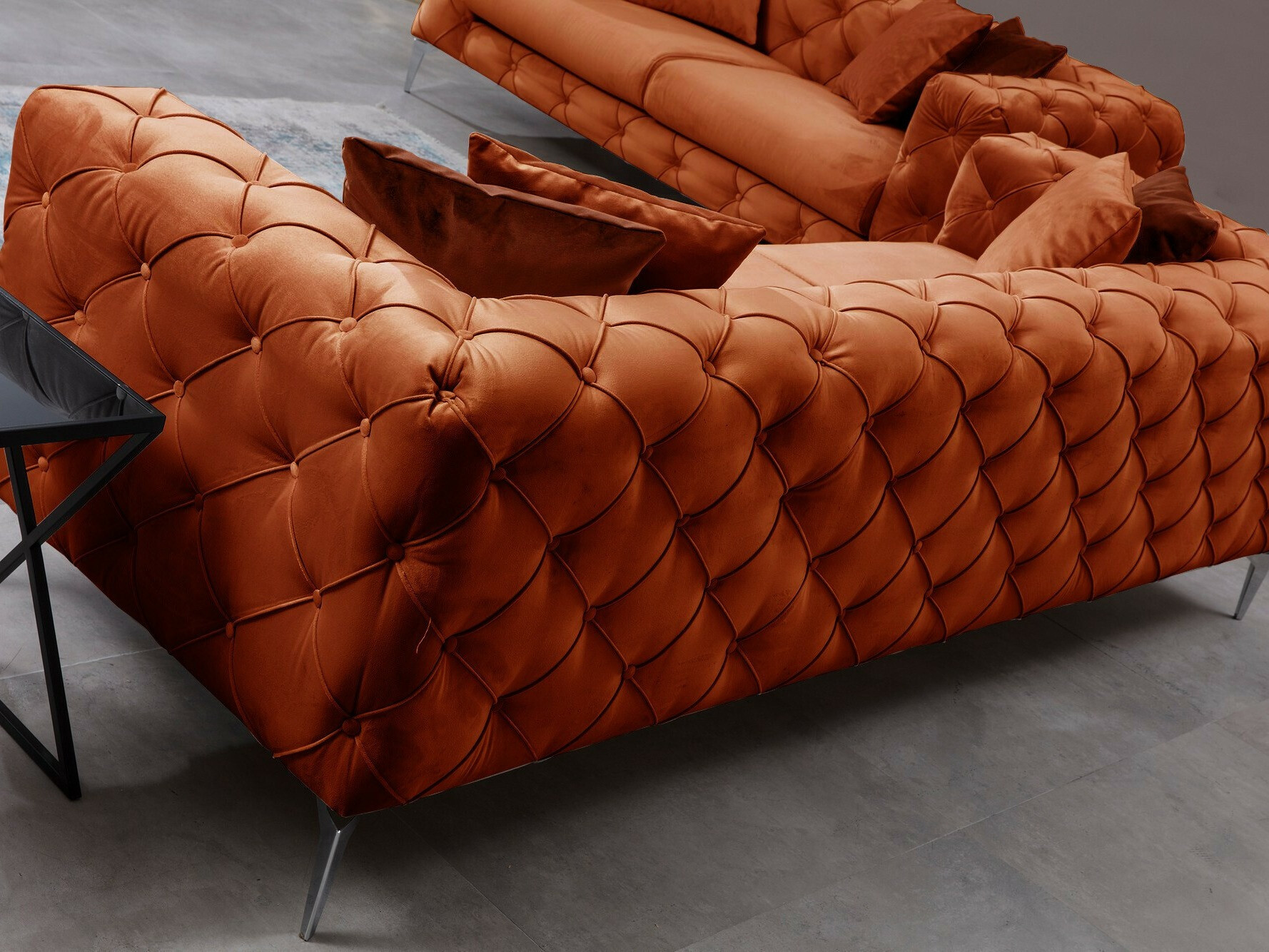 Chesterfield kanapé Altadena 355 (Narancs)
