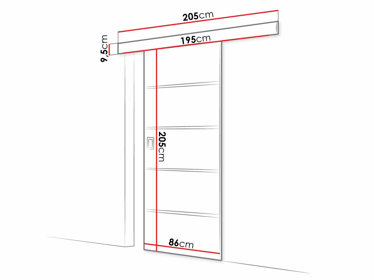 Tolóajtók Dover 171 (Fehér)