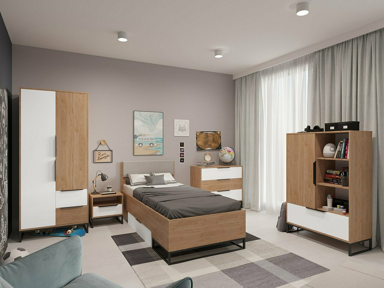 Könyvespolc Romcama 104