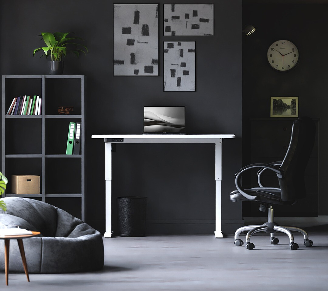 Állítható magasságú íróasztal Lodi 100 (Fehér)