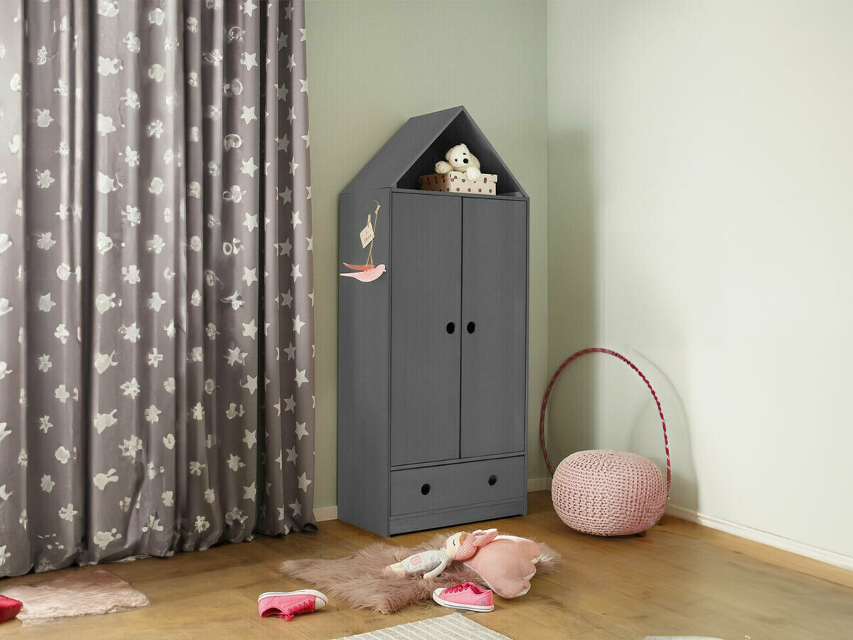Gardróbszekrény Ruvfiva 119 (Szürke)