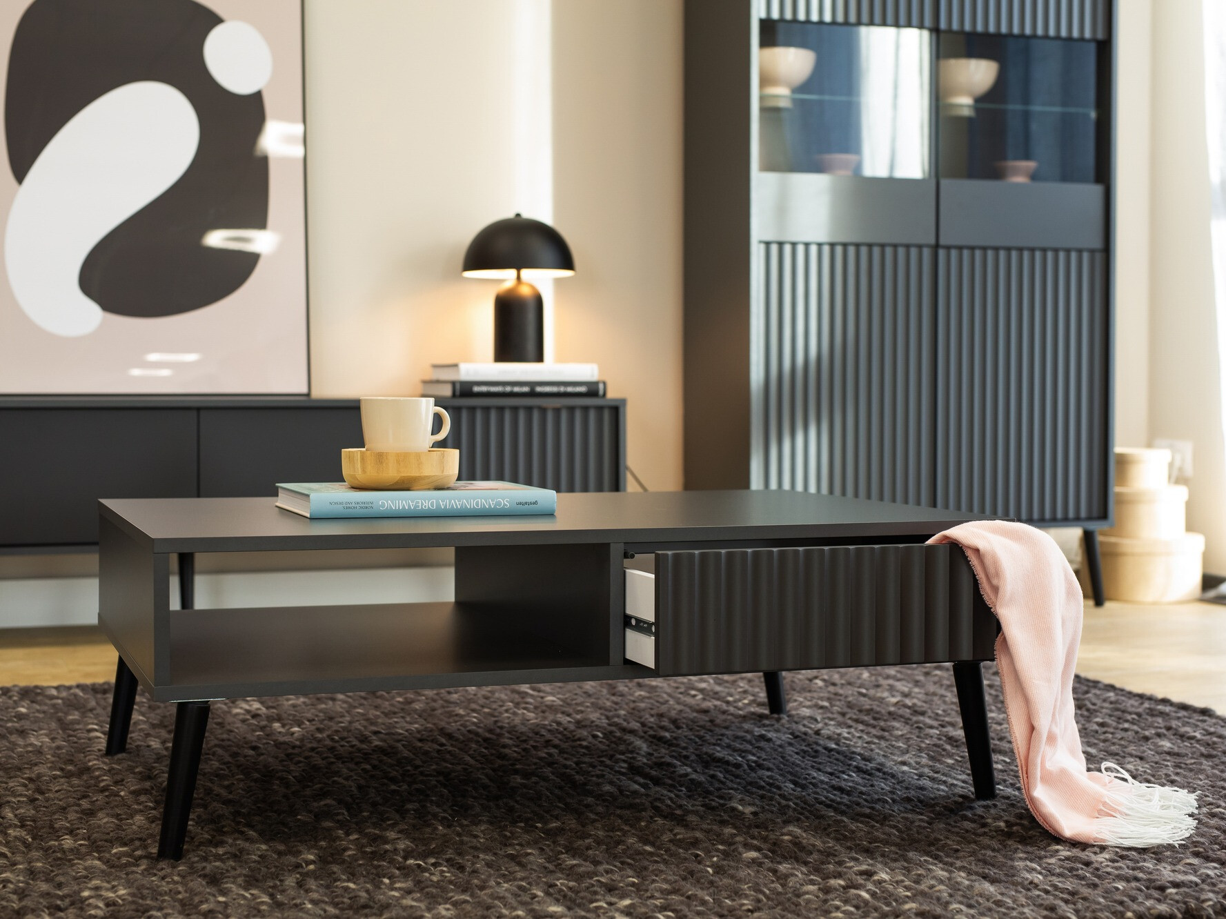 Dohányzóasztal Cirferi 103 (Antracit)