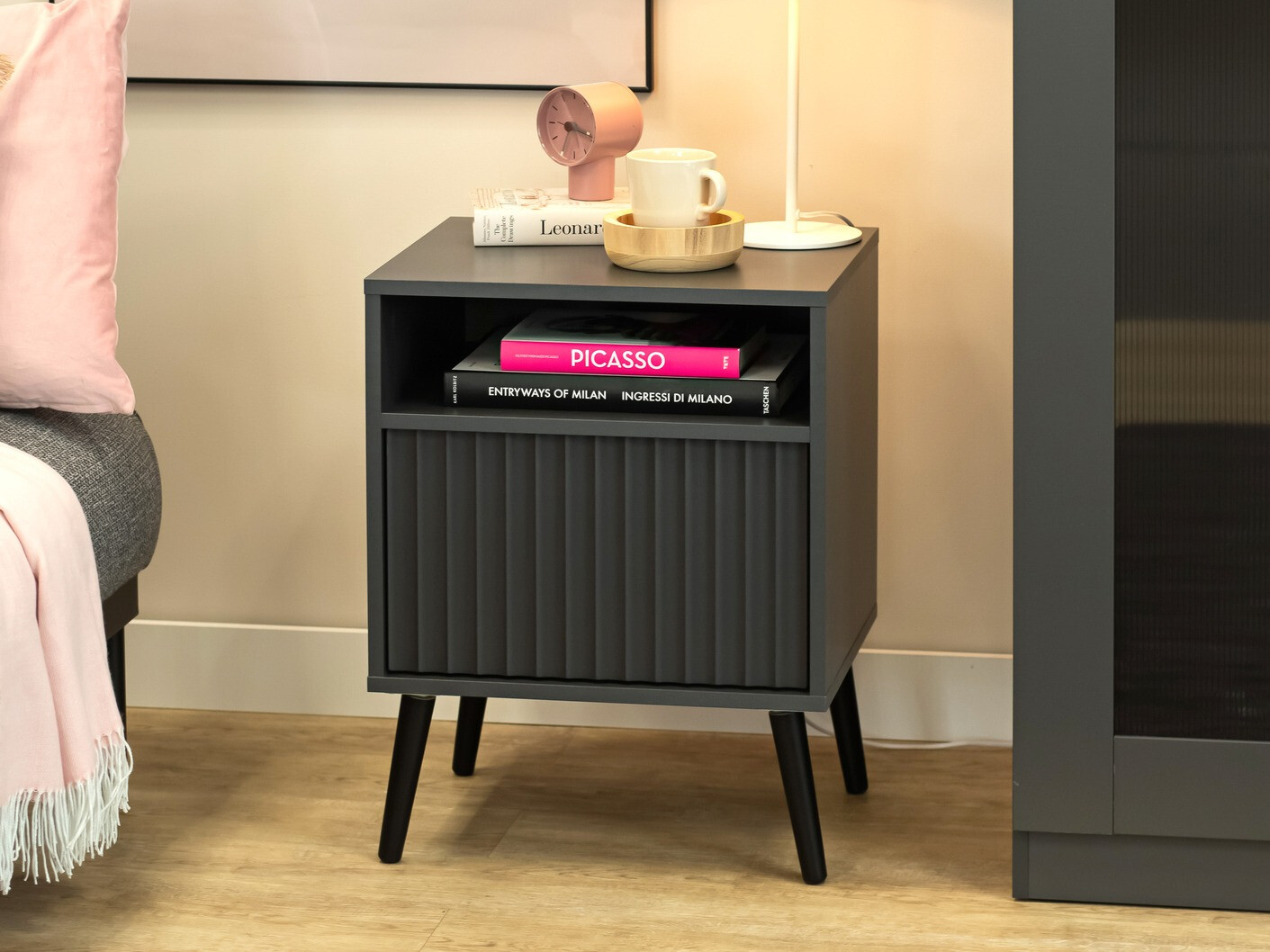 Éjjeliszekrény Cirferi 106 (Antracit)