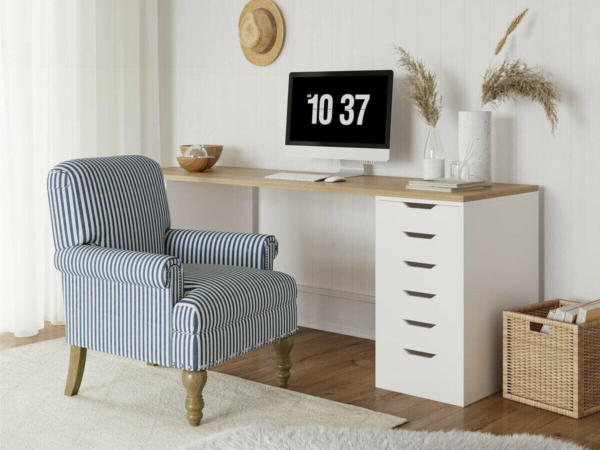 Fotel Tulsa 466 (Fehér + Kék)