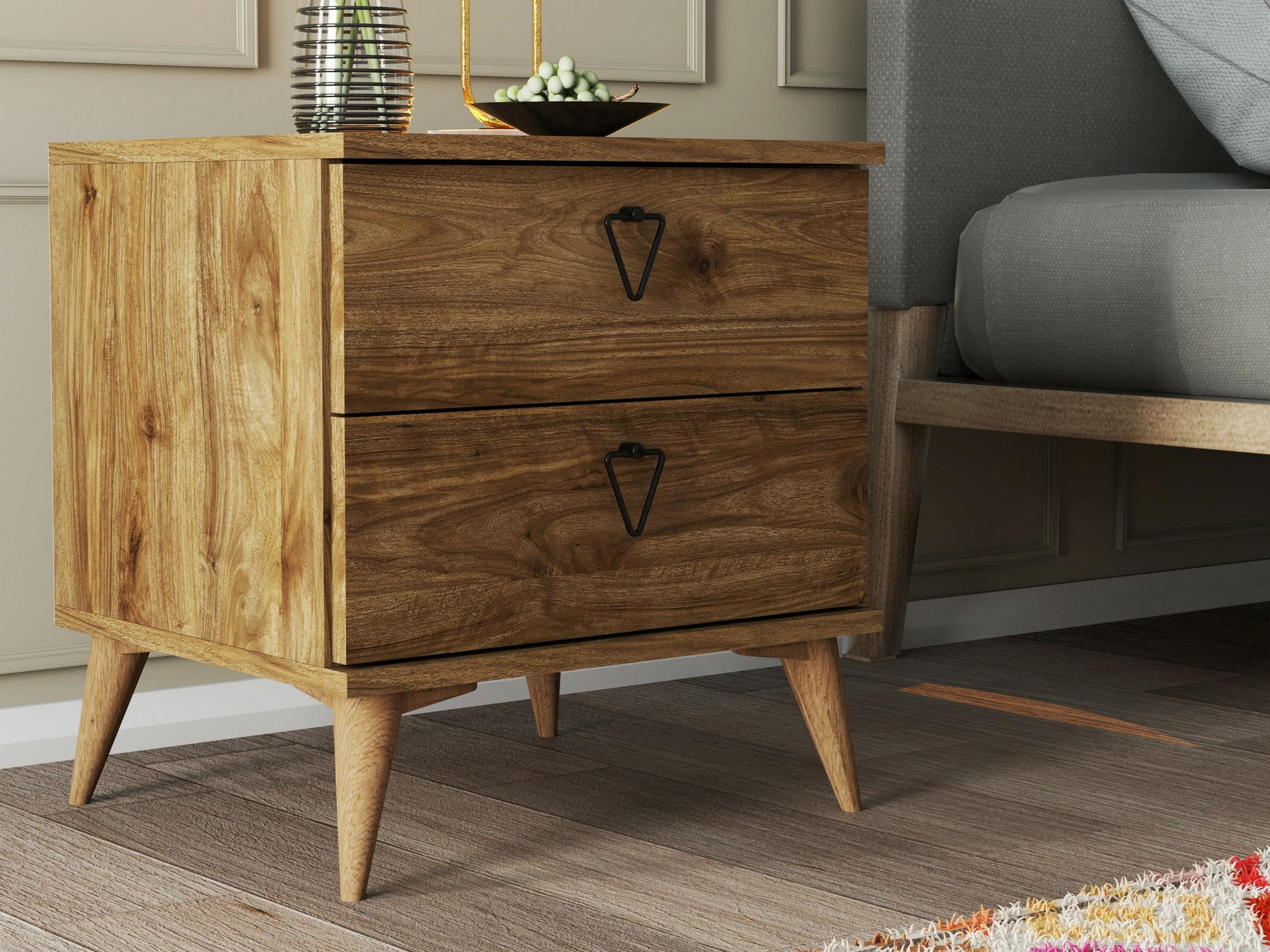 Éjjeliszekrény Kailua 1508 (Dió)