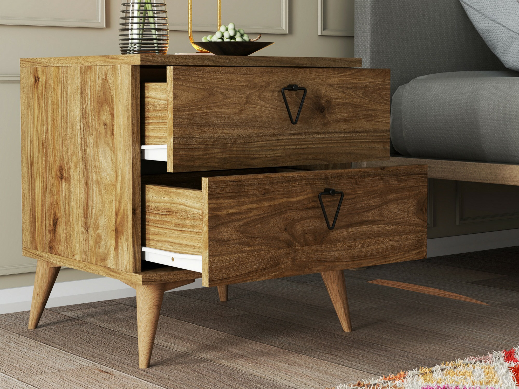 Éjjeliszekrény Kailua 1508 (Dió)