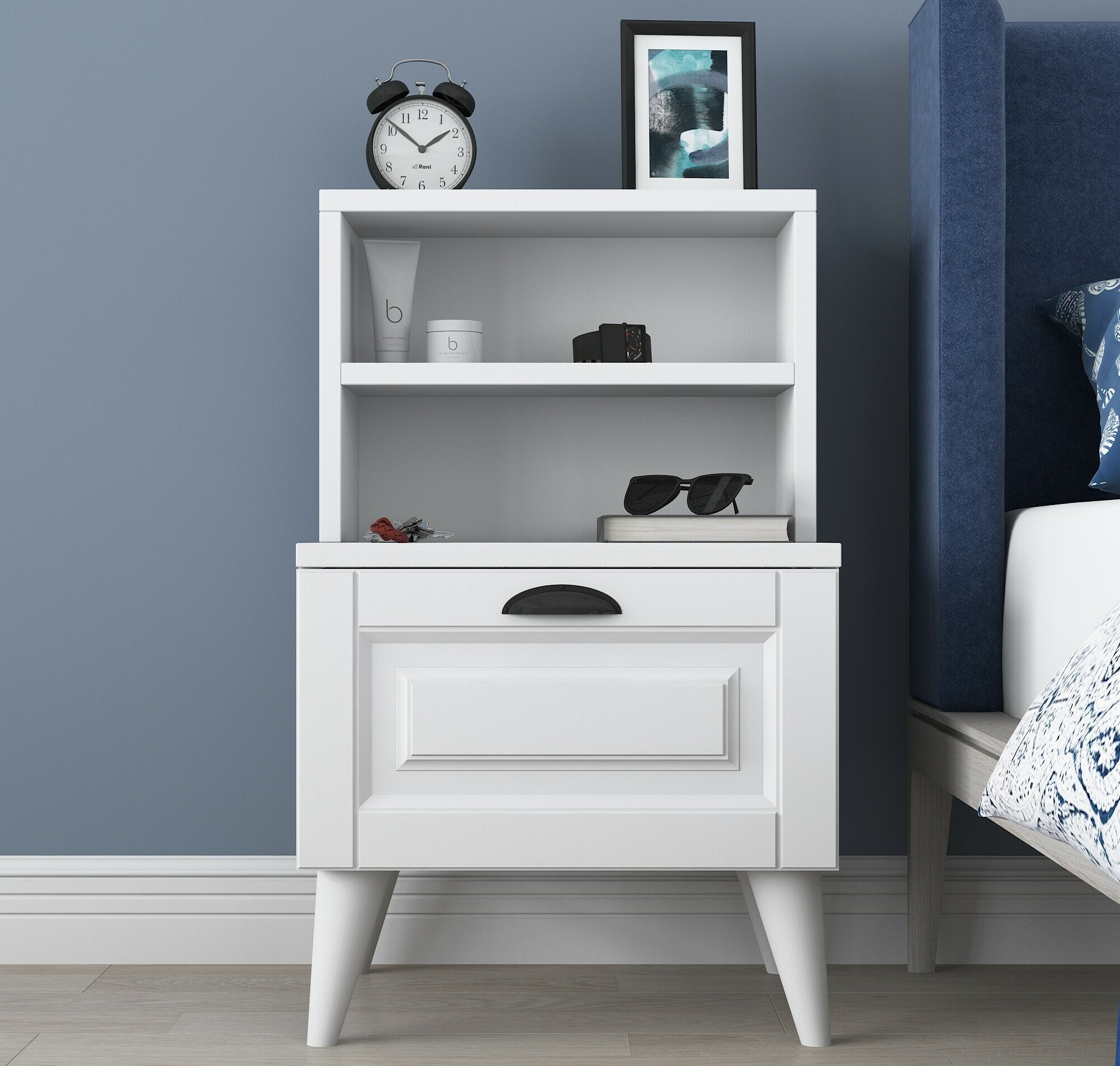 Éjjeliszekrény Kailua 1531 (Fehér)