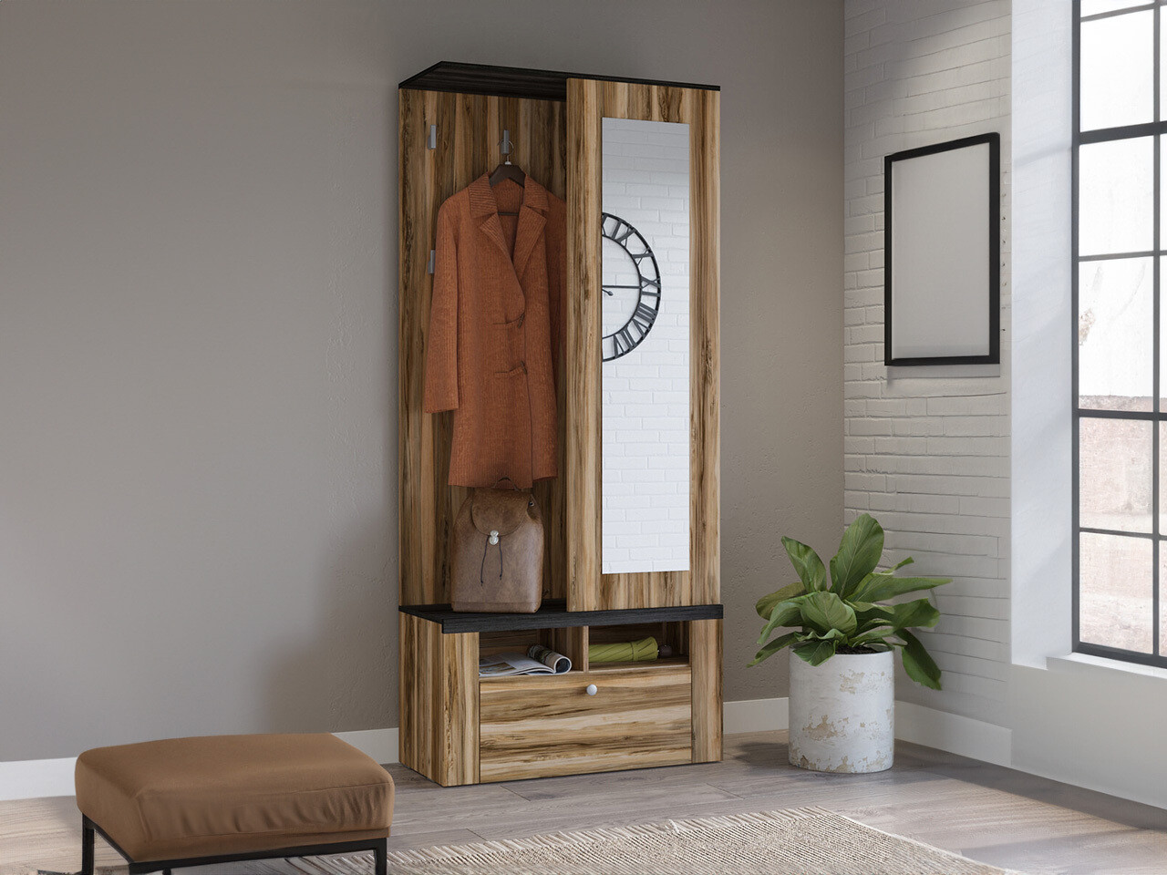 Előszoba garnitúra Salelbo 131 (Dió)