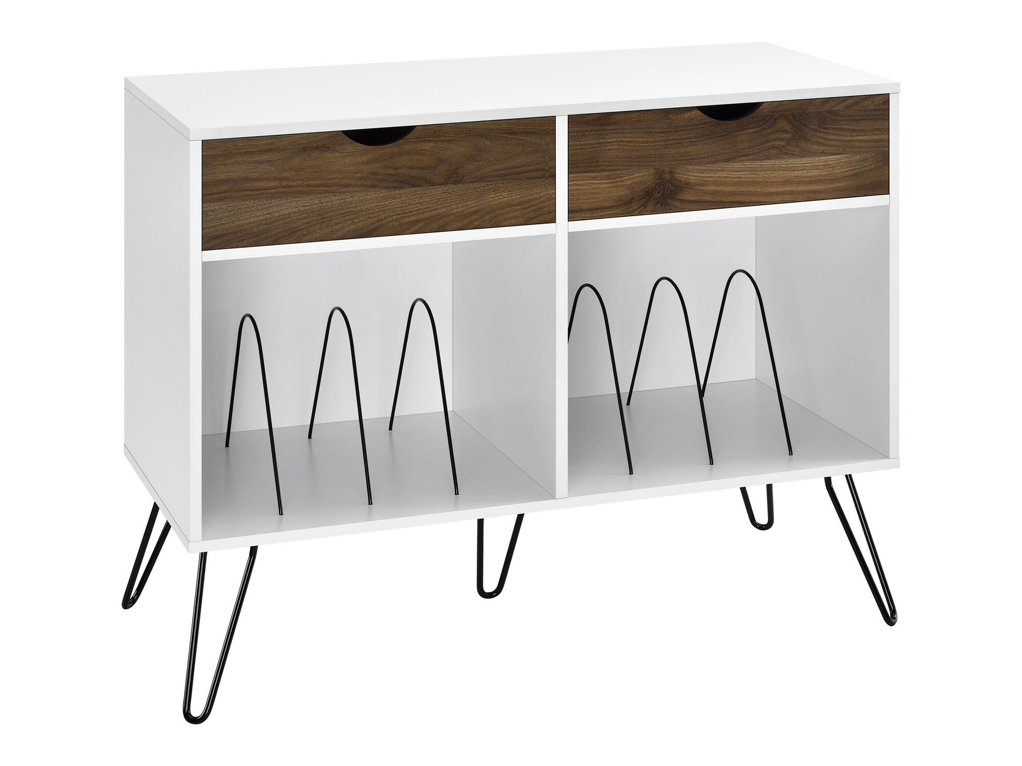 Könyvespolc Tulsa 671 (Fehér + Tölgy)