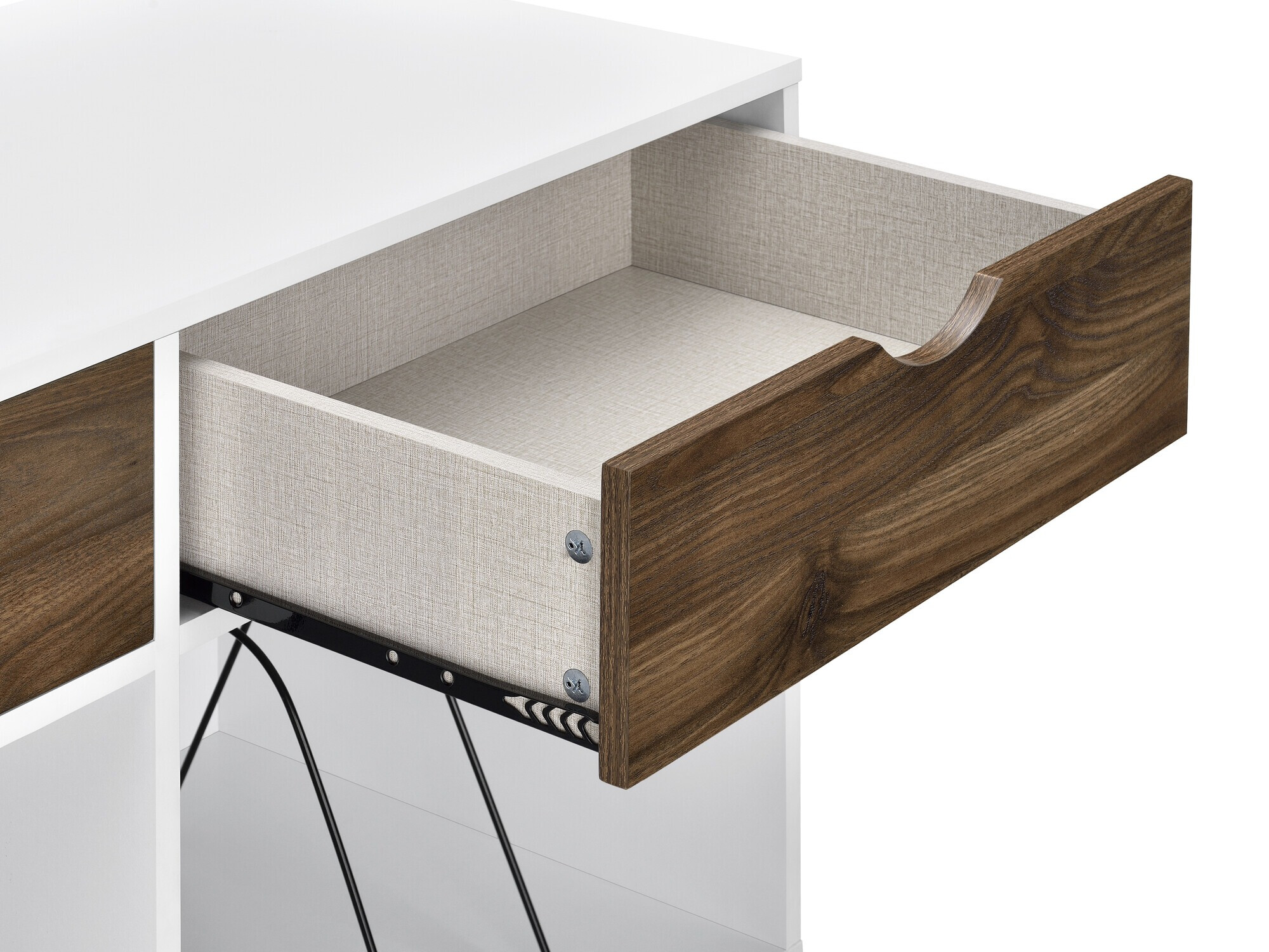 Könyvespolc Tulsa 671 (Fehér + Tölgy)