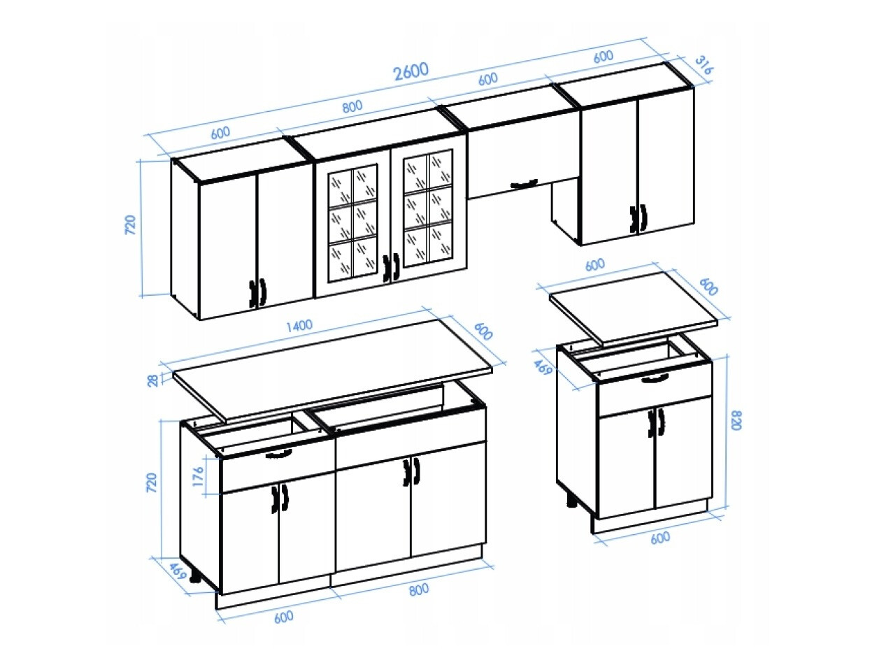 Konyhabútor Houston Lumen III