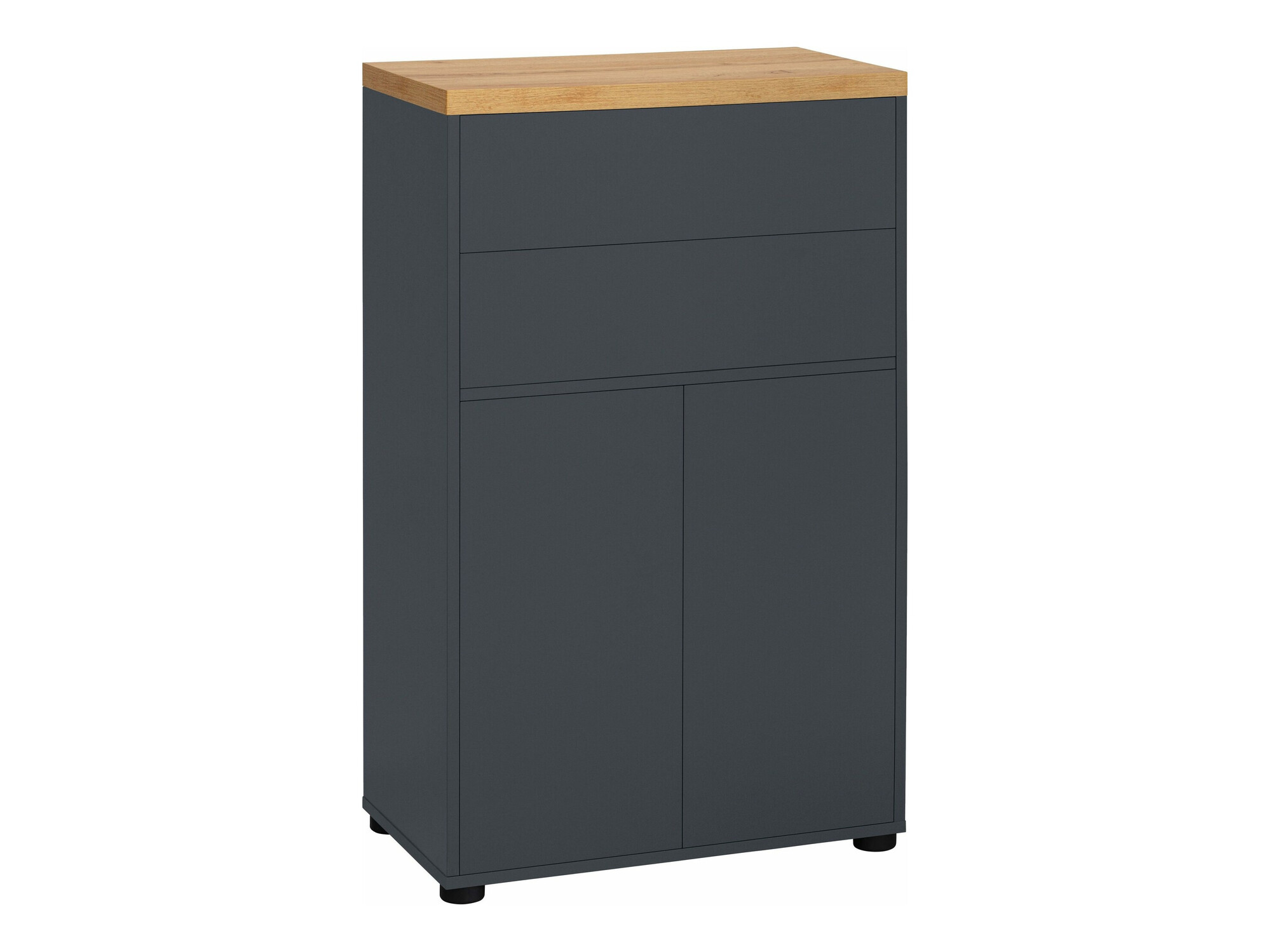 Beépített fürdőszoba szekrény Denton 1222 (Antracit + Tölgy)