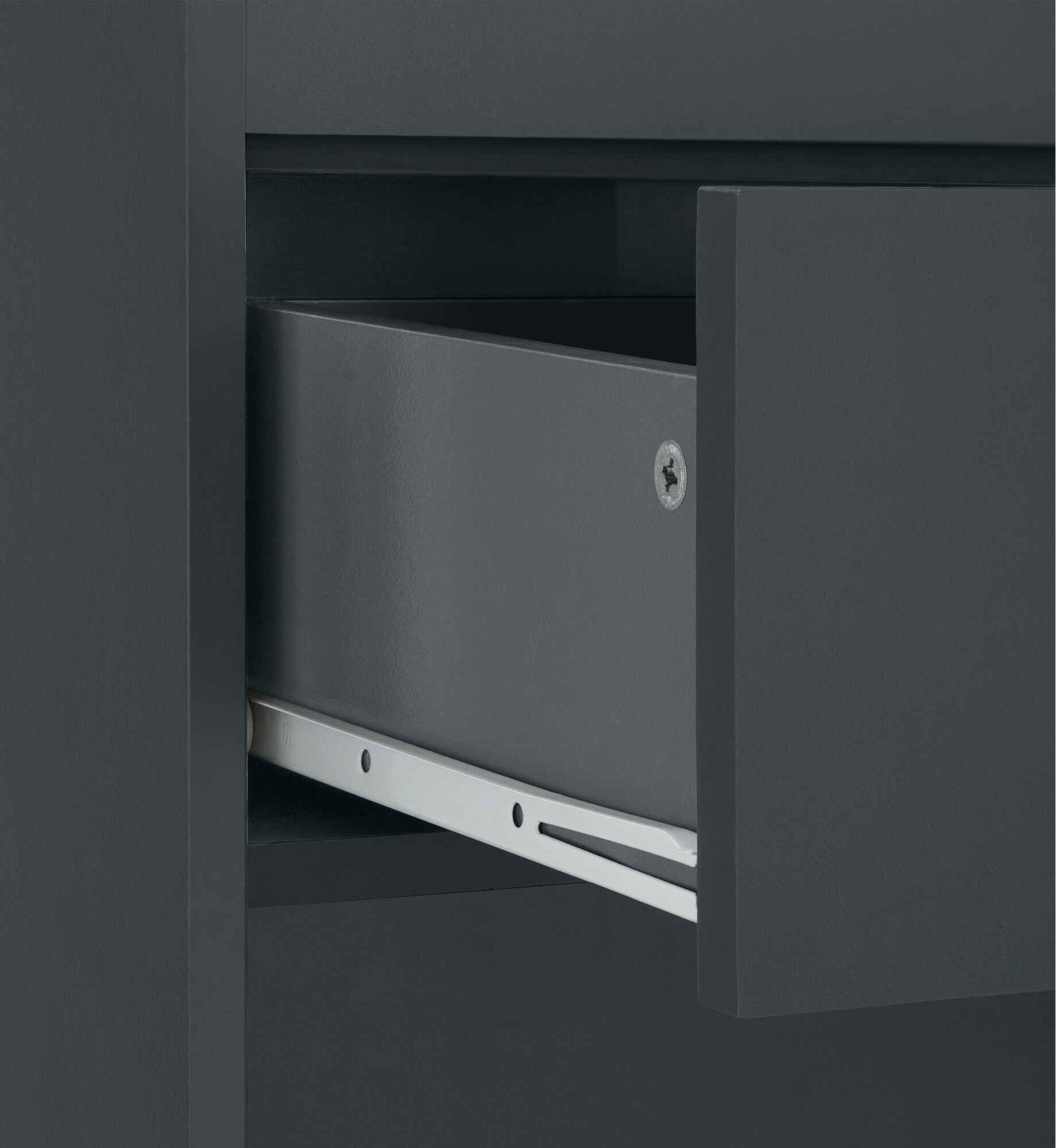 Beépített fürdőszoba szekrény Denton 1222 (Antracit + Tölgy)