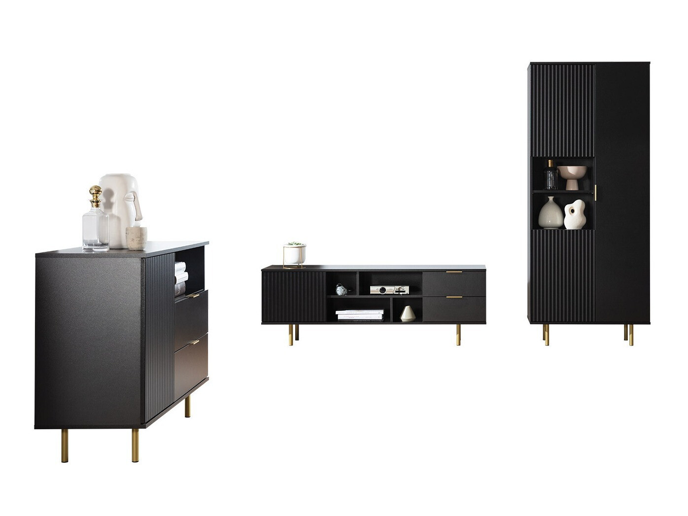 Nappali szett Virdomi 107 (Fekete)