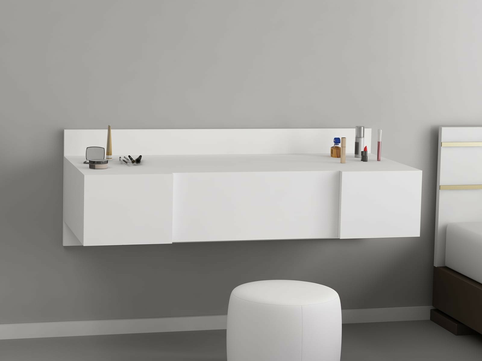 Fésülködő asztal Kailua 216 (Fehér)