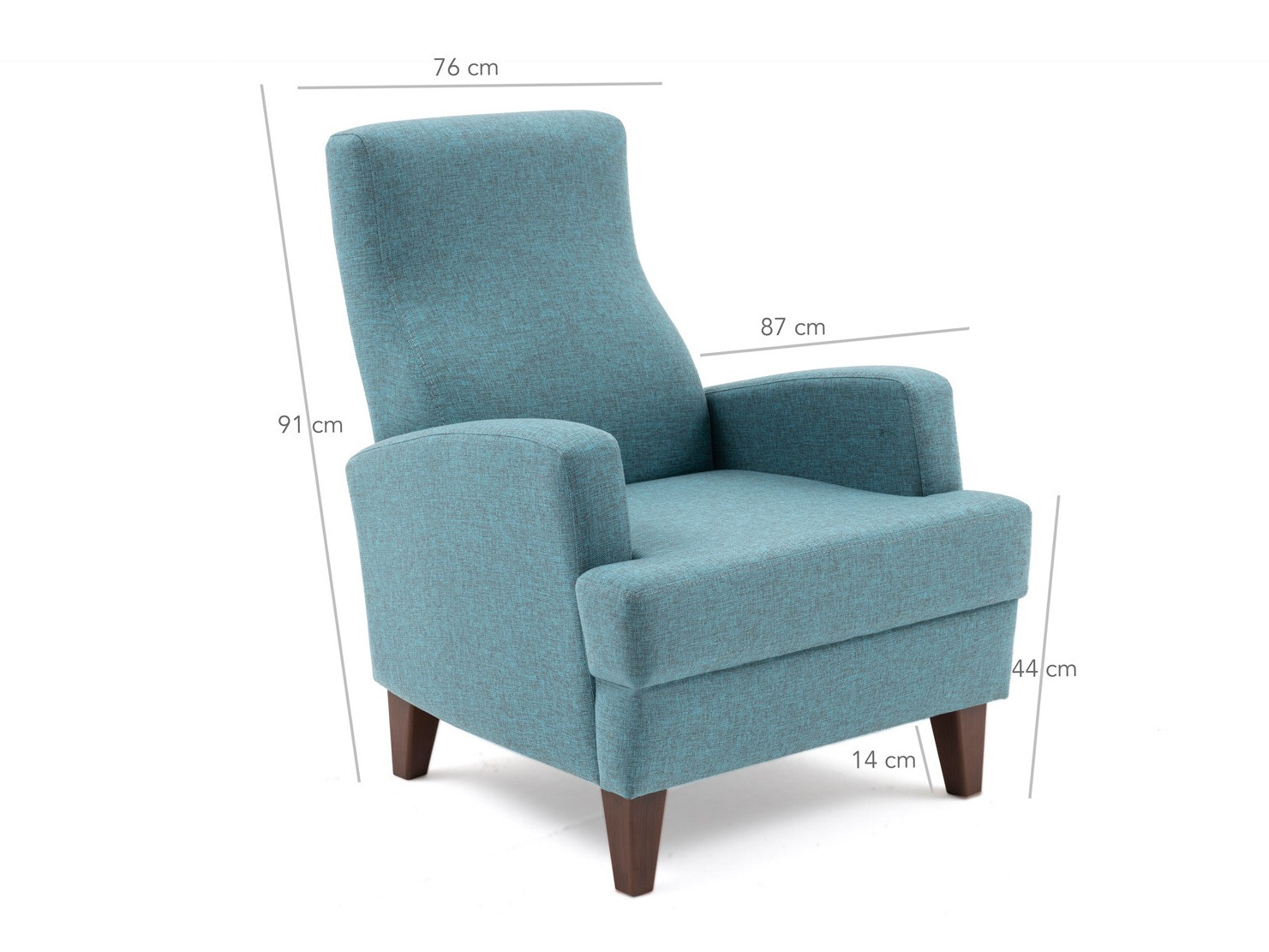 Fotel Altadena 474 (Türkiz)