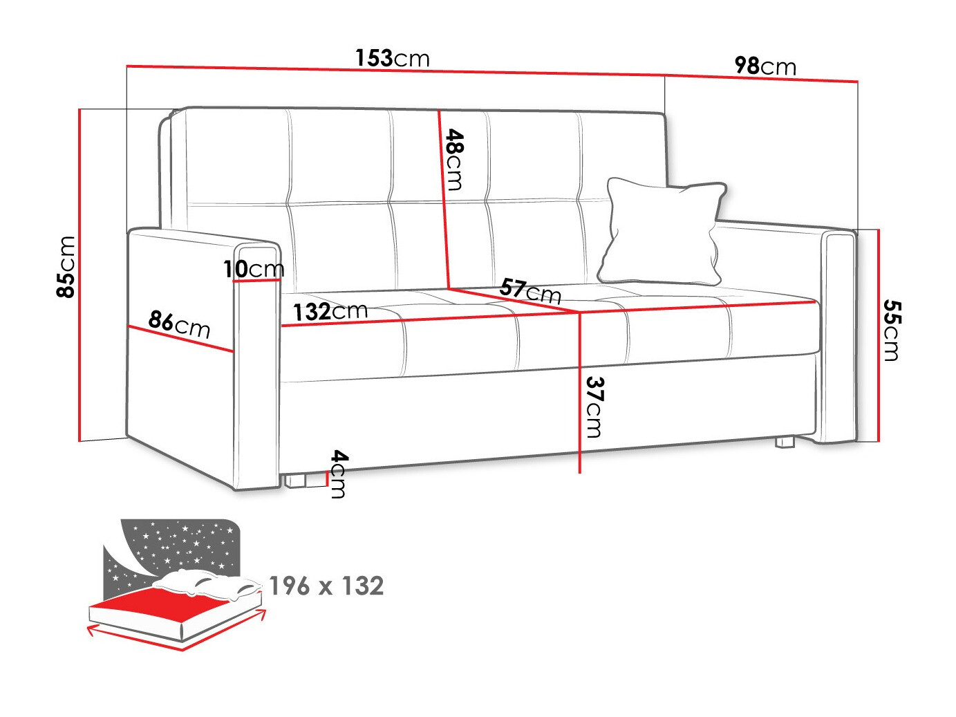 Kanapéágy Nuvora III (Spirit 11)
